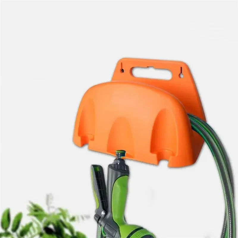 

P4-Wall Mounted Garden Irrigation Hose Hanger Plastic Rack Faucet Watering Hose Storage Rack Pipe Wrap Rack