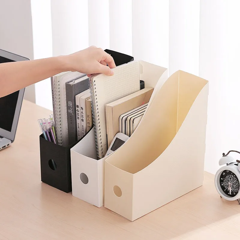 Simple Office Document File Storage Box Folding Desktop Organizer Multi Functional Book Pencil Sundries Storage Box Supplies