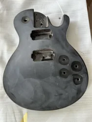 Mahogany Wood Electric Guitar Body Kit, DIY G Style, Barrel, Parts, Unfinished Stock, Defective L P Style