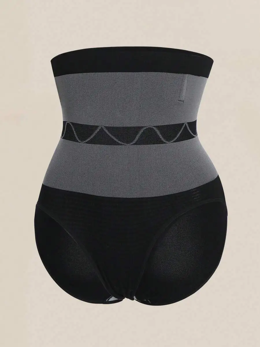 

High-Waist Seamless Shapewear Briefs With Waist Cinching And Hip Enhancing Design For Women