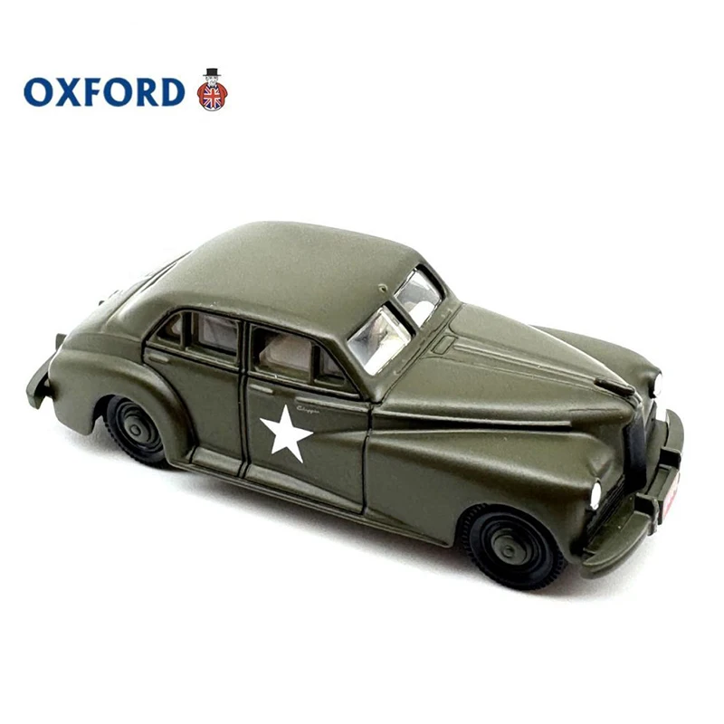 รถของเล่นจำลองอ็อกซ์ฟอร์ด 1:87 แพ็คการ์ด รถขับเคลื่อนโดยกองทัพสหรัฐฯ ทำจากโลหะผสม สำหรับเด็ก