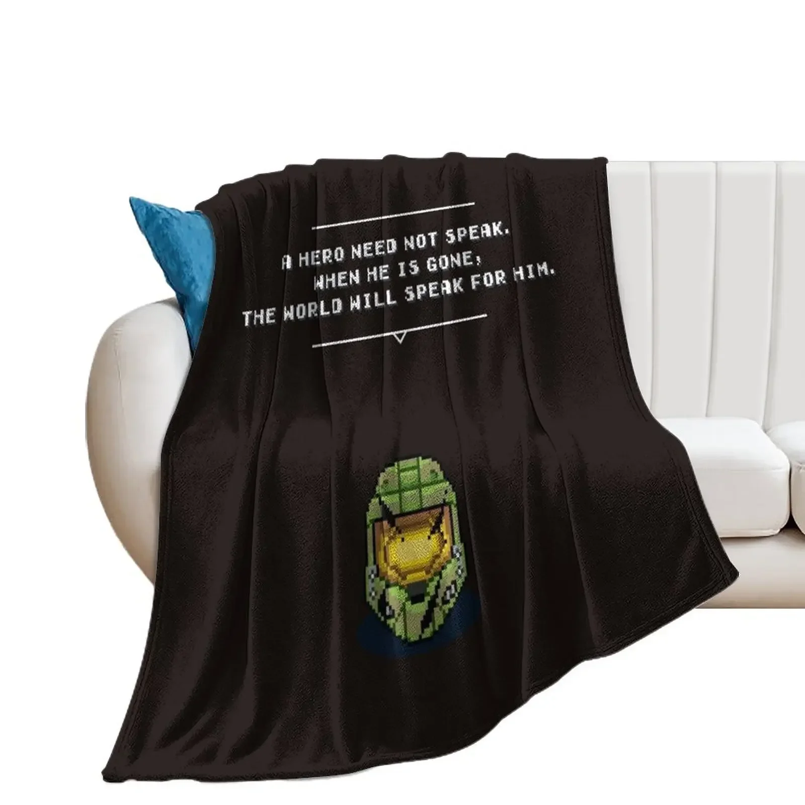 Master Chief Helmet Throw Blanket Travel Decorative Beds Blankets