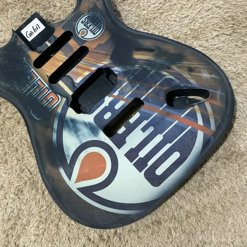 Transfer Painting ST Model Electric Guitar Body SSH Pickups Tremolo Model DIY Guitar Parts Replace Accessories GB617