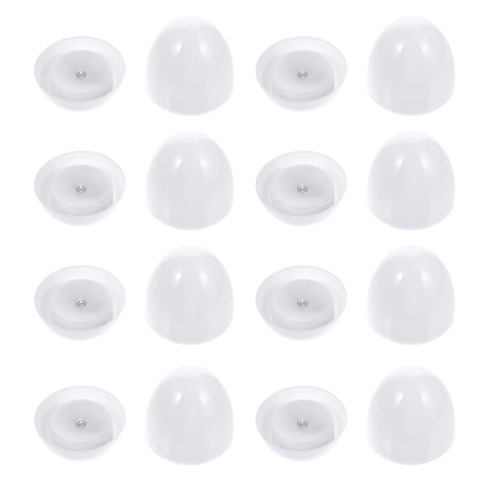 

12pcs Egg Shape Light Night Lamp For Christmas Halloween Party Plastic Colorful Night Light Decor With Durable Design