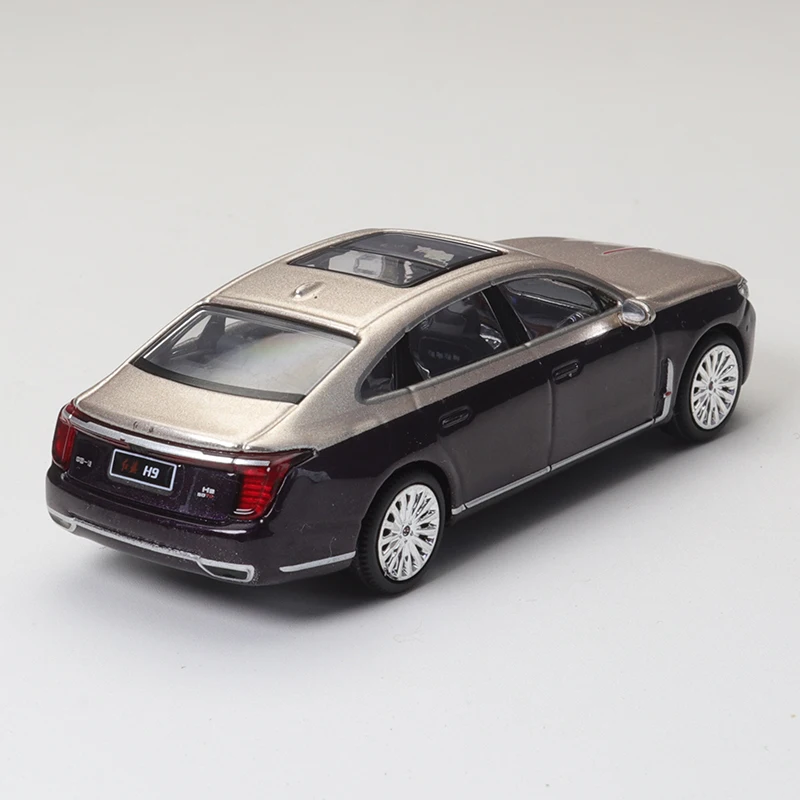 XCarToys 1/64 Hongqi H9 Gold&Violet T6-11 Alloy Diecast Model Car Toy Collection Gift Long Sedan Boy Toys