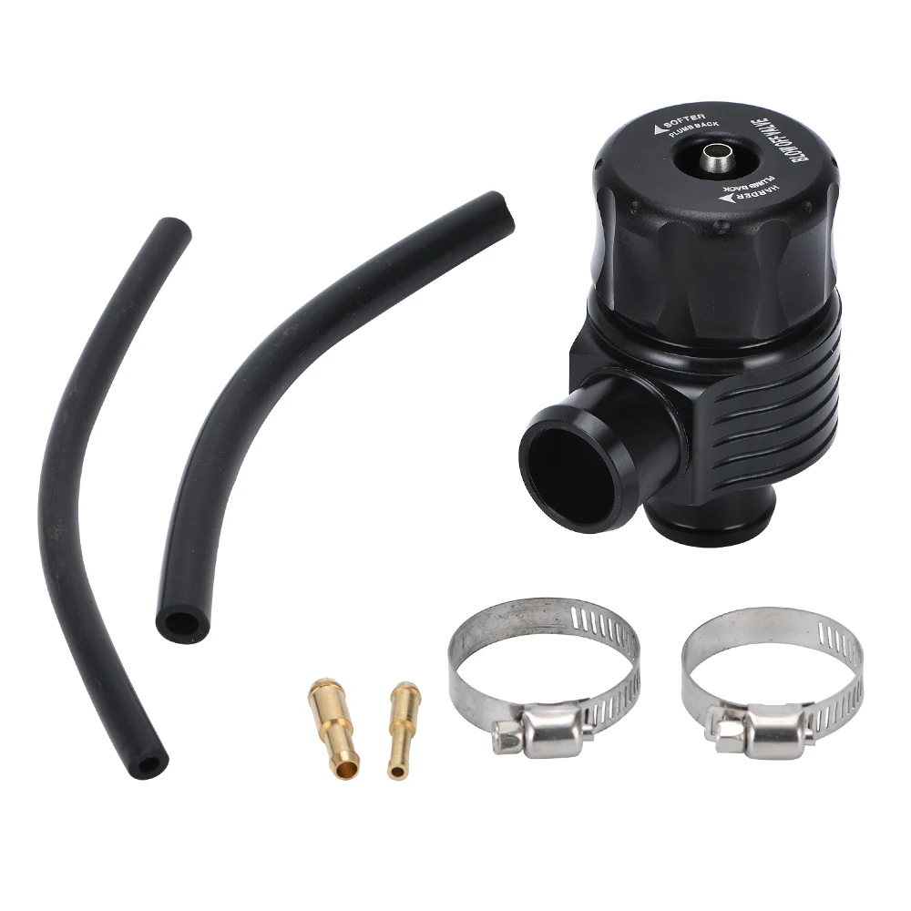 Czarny Auto Racing Turbo aluminiowy uniwersalny zawór wydmuchowy BOV 25mm 1.8T Turbo Wastegate bov z adapterem na zewnątrz VR5742BK — zdjęcie 3