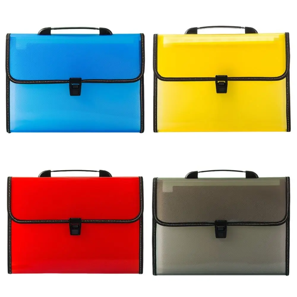 13 Pocket Test Paper Storage Bag Dustproof Waterproof Handheld File Bag Portable Simple Expanding Document Organiser