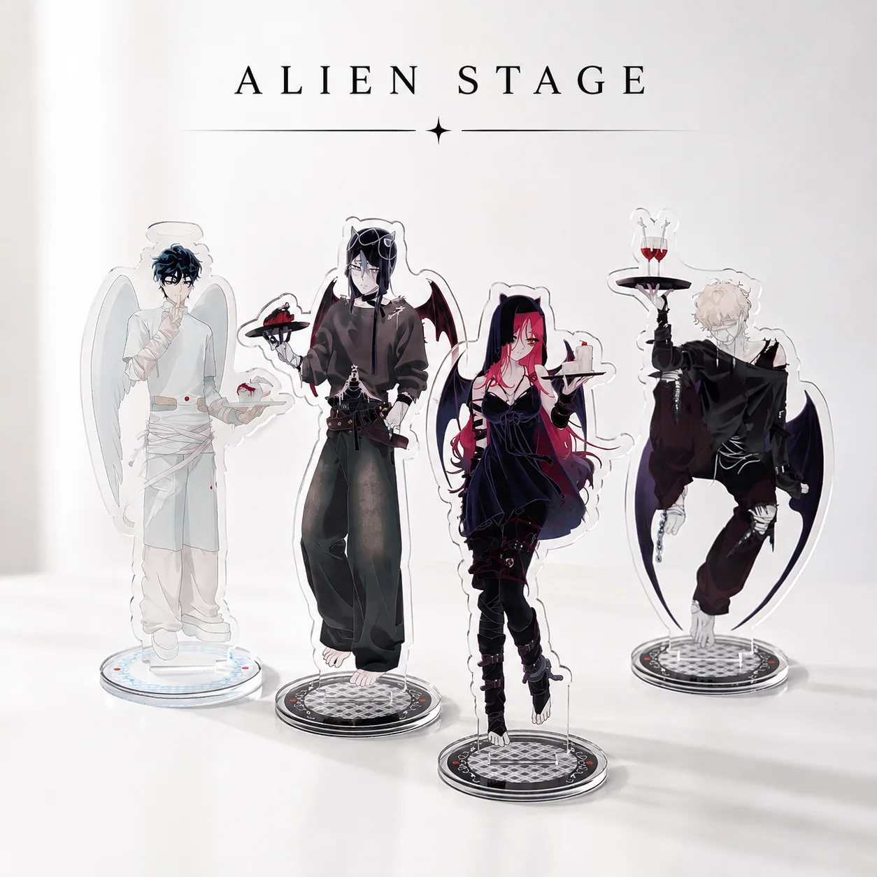 ALIEN STAGE Anime Music ALIEN STAGE Acrylic Figure Mizi Luka Ivan Hyuna Till Sua Standing Model Desktop Decoration Gift Keychain
