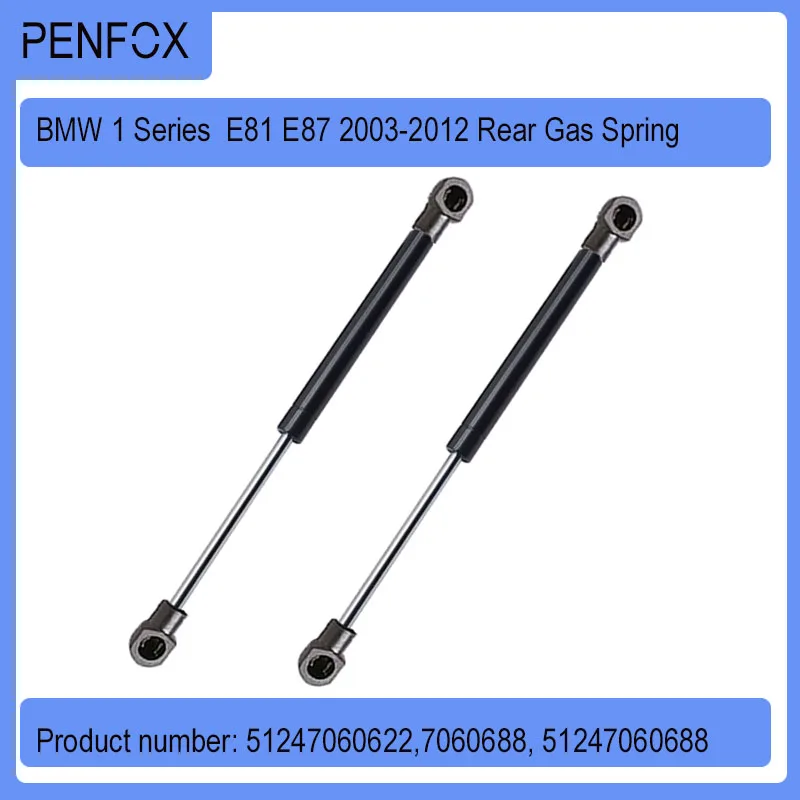 

2PC Gas Spring BMW 1 Series E81 E87 Hatchback 03-12 Rear Tailgate Gas Struts 51247060622 Struts Support Bar 120i 130i