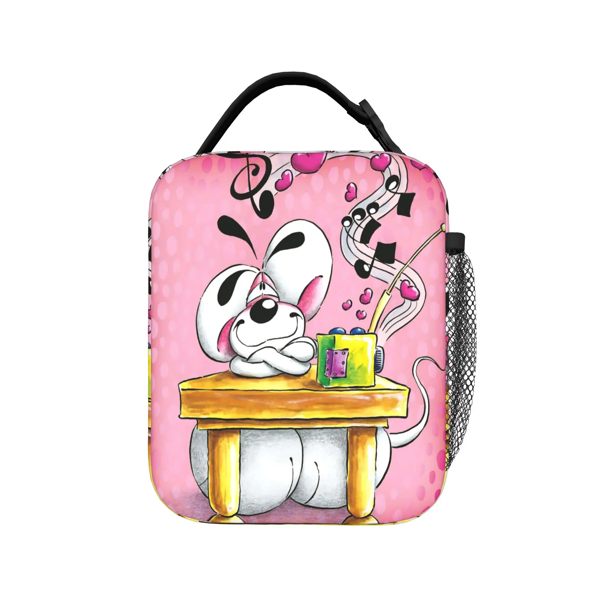 Cartoon D-Diddl Lunch Bag  Funny Lunch Box For Unisex Picnic Portable Cooler Bag Oxford Custom Thermal Lunch Bags