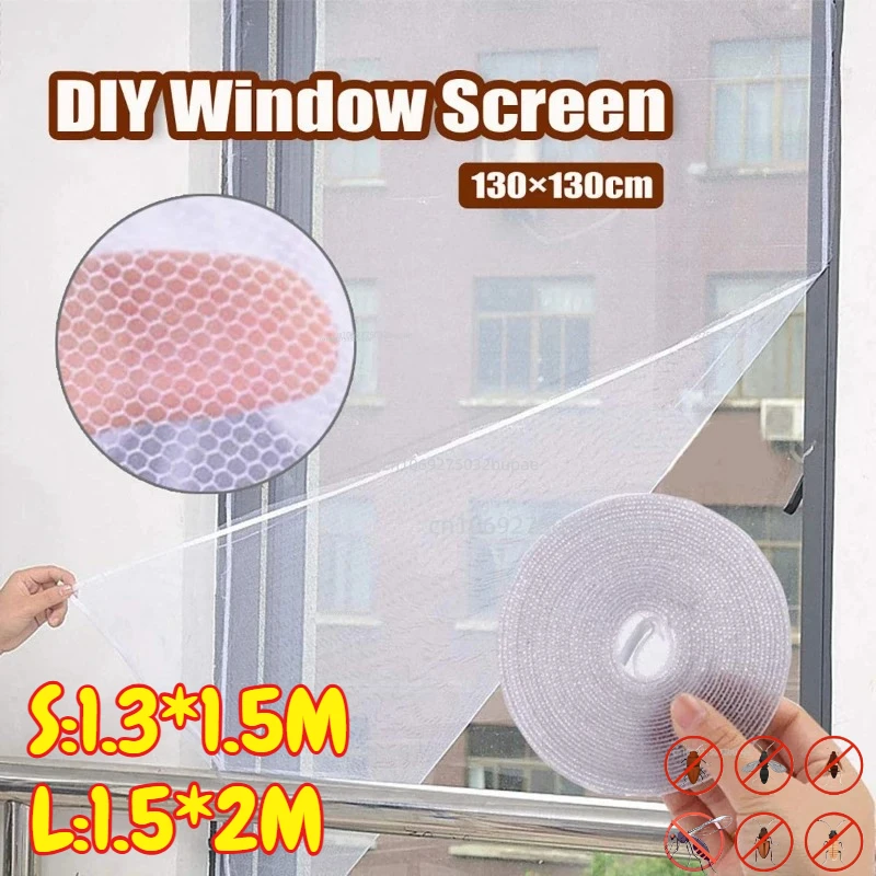 Anti-insect Anti Mosquito Net Indoor Room Fly Insect Mosquito Screen Window Screen DIY Curtain Net Mesh Bug Mosquito Curtain
