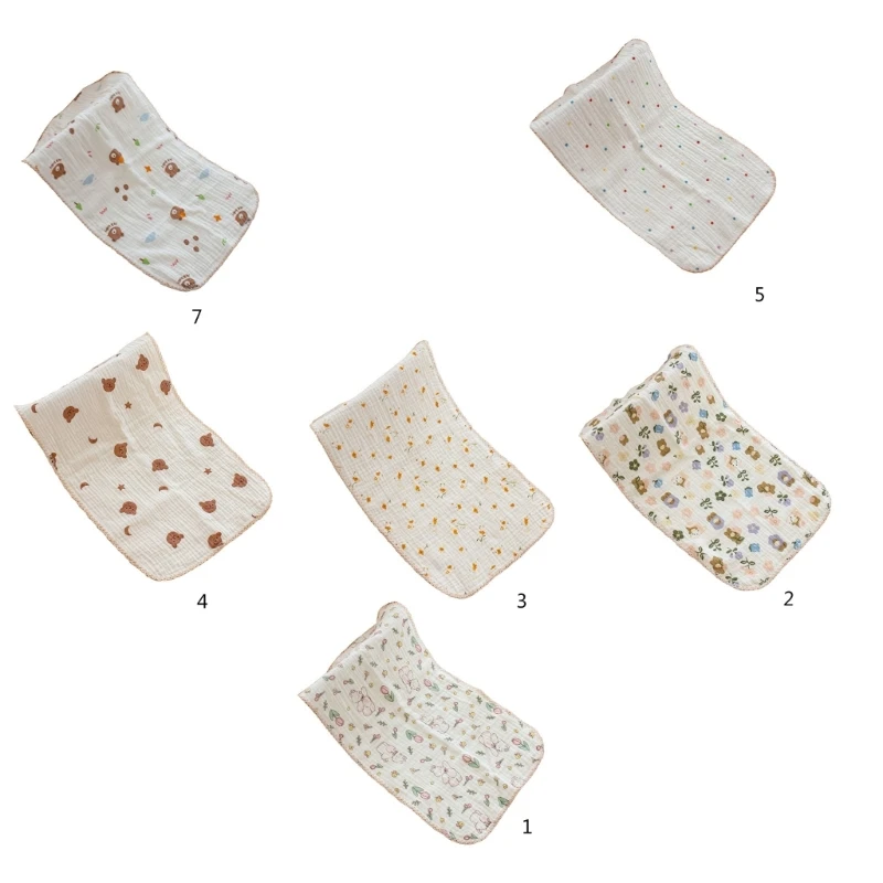 Pano arroto do bebê, babador algodão absorvente macio babador 4 camadas respirável para meninos meninas recém-nascidos