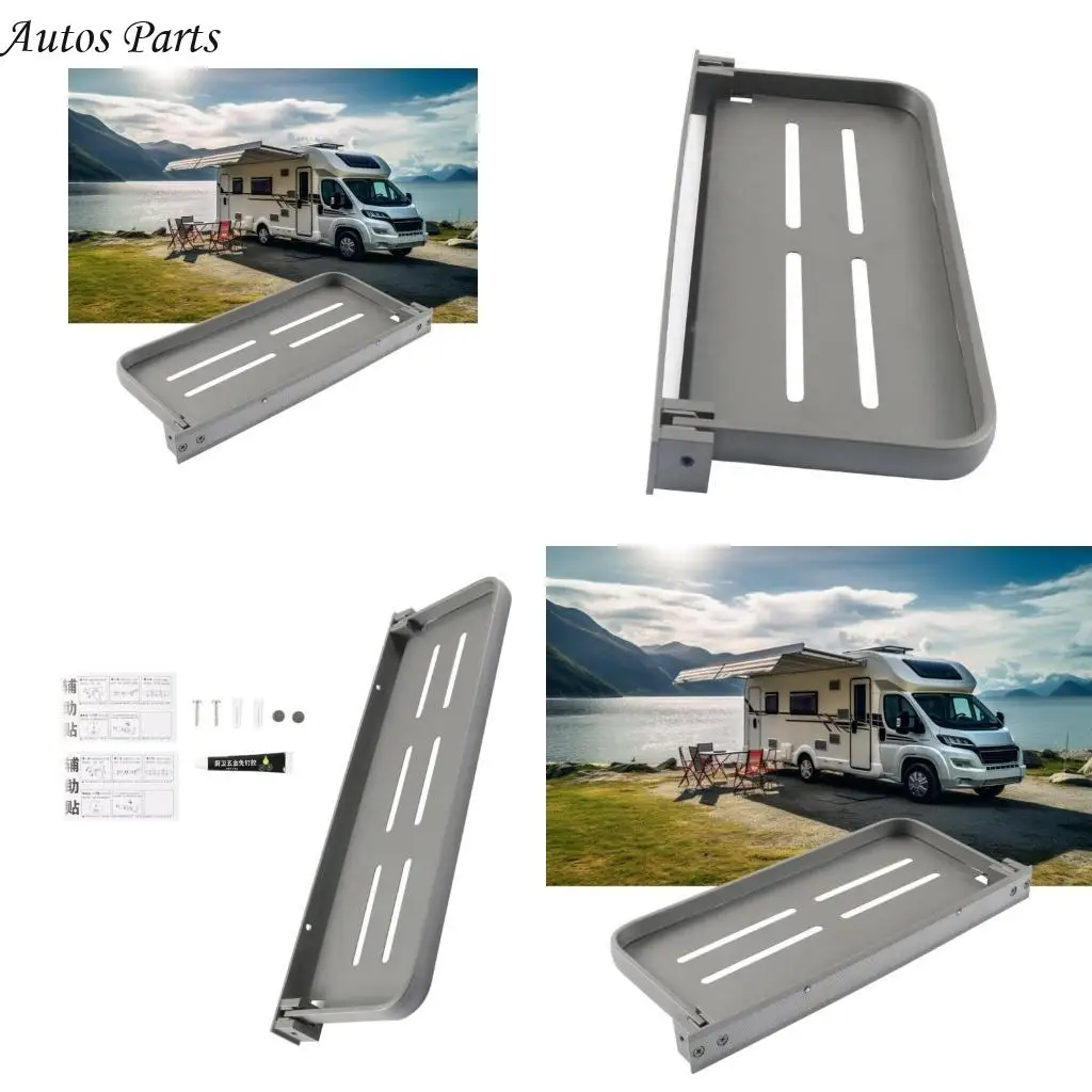 57BA أرفف توفير مساحة قابلة للطي للمنظمة الداخلية قابلة للطي أرفف الألومنيوم العائم على الرف رف رف رفس