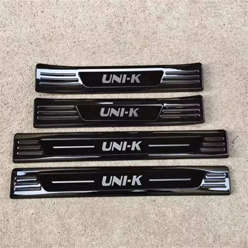 

Door Threshold Strip Welcome Pedal Pedal Decoration Protective Plate Protection UniKIDD For Changan UNI-K 2021-2022 Car Styling