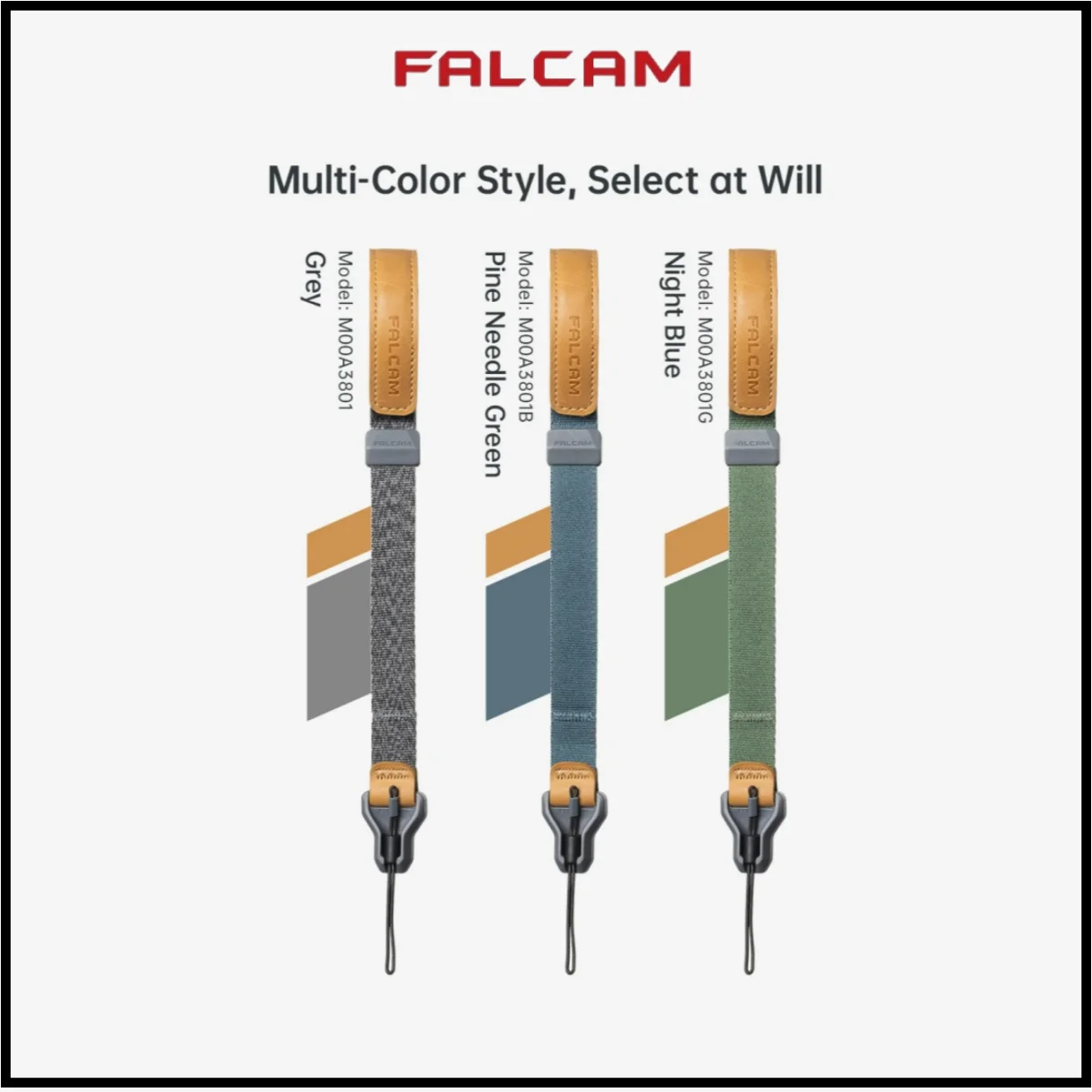 حزام معصم بإبزيم مغناطيسي سريع من FALCAM، حزام معصم عصري ثابت للتصوير الفوتوغرافي في الهواء الطلق، حزام كاميرا DSLR #1