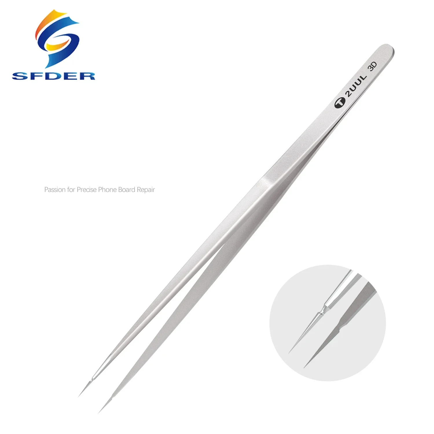 2UUL 3D Precision Tweezers Phone Flying Wire Spot Welding BGA Soldering Planting Tin IC Chip Hand Tools
