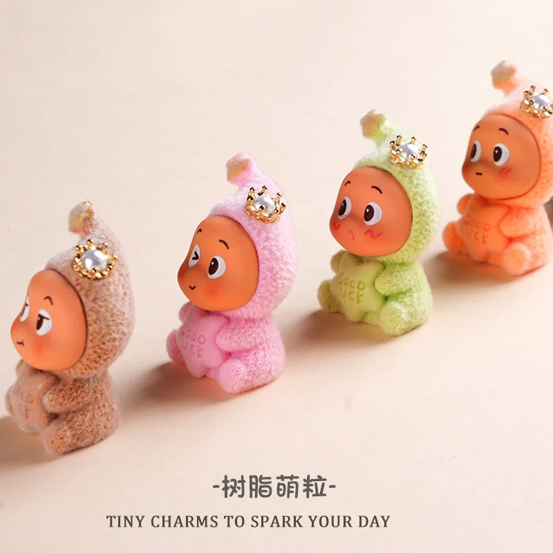 8pcs2025 nova boneca resina Meng grão par toque enfeites de mesa