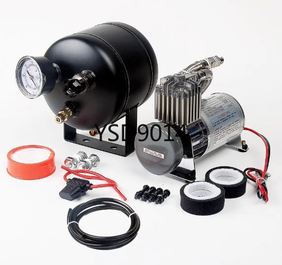 12V24V car modification automatic start-stop suspension air pump kit 2L air horn car tire inflator motor air pressure