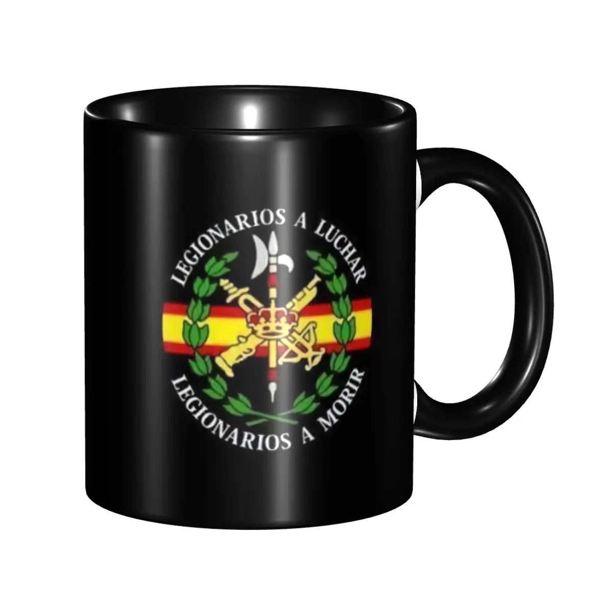 

Spanish Legion Mug Custom Coat of Arms of Spain Ceramic Coffee Mug Cup Creative Gift