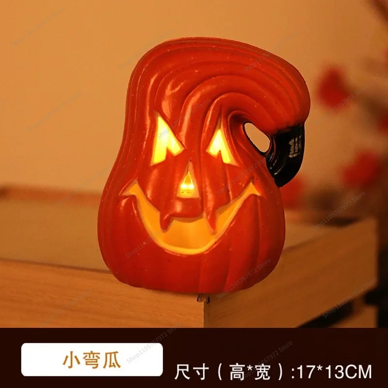 For the room haunted house decoration pumpkin lamp theme arrangement ornament luminous prop gas atmosphere pile photo