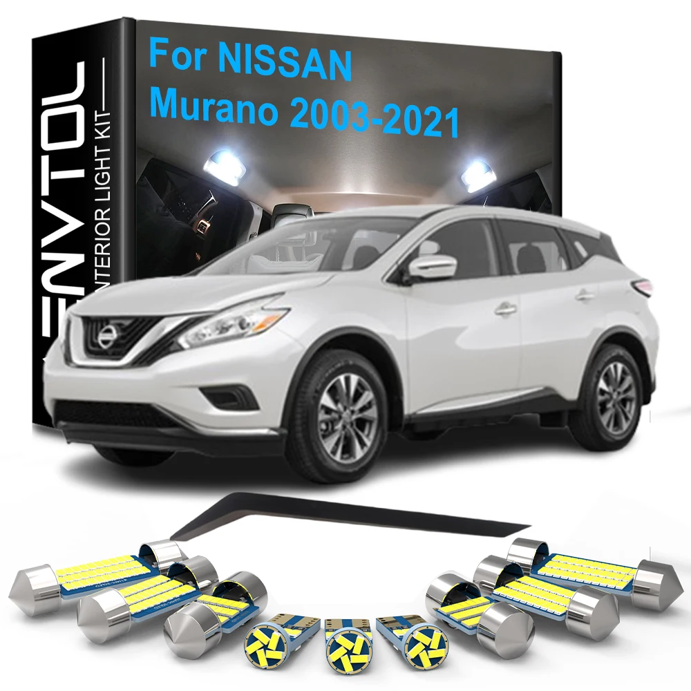 

Car LED Interior Lights Kit Canbus For Nissan Murano Z50 Z51 Z52 2003-2007 2008 2009 2010 2011-2014 2015 2016 2017 2018-2021