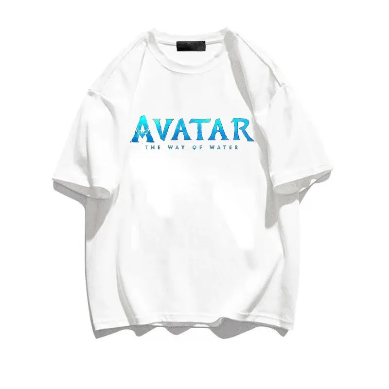 Avatar Graphic T Shirts Men Cotton Beige T-shirt Harajuku Streetwear Retro The Way of Avatar Water Street Quality Top Tees