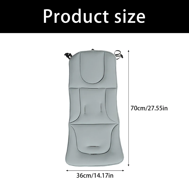 J15U 가을 겨울 유모차 쿠션 시트 라이너 부드러운 쿠션 편안한 시트 패드