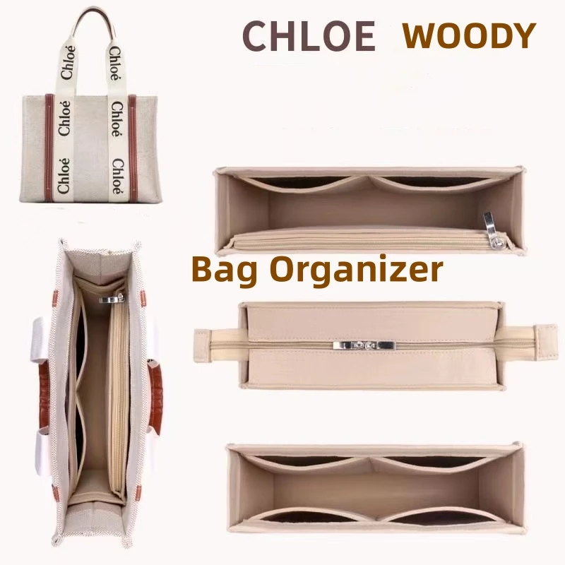 2024【Only Sale Inner Bag】Bag Organizer Insert For Chloe Woody Tote Organiser Divider Shaper Protector Compartment