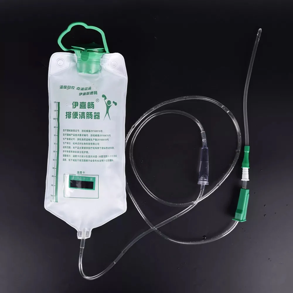 

1-5 компл., 1200 мл, устройство для гидротерапии толстой кишки, медицинская домашняя клизма, мешки для промывки кишечника, спа-кофе, сумка для клизмы с 10 шт., трубка для кишечника