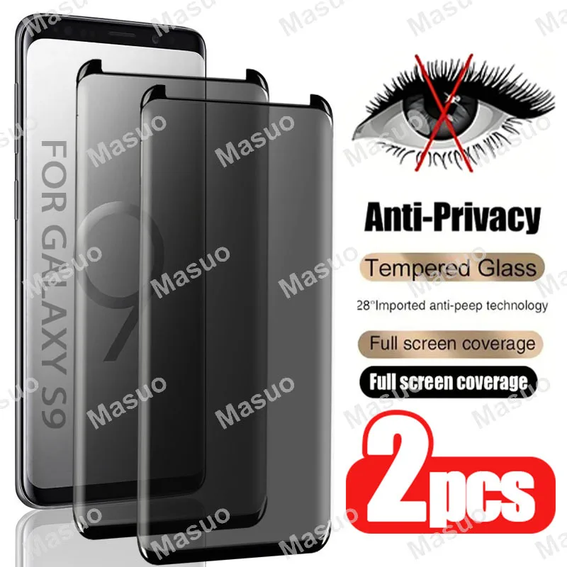 

2pcs Anti-Peek Tempered Film for Samsung Galaxy S10e/S10+/S10/S9+/S9/S8+/S8-9H Hardness Shockproof,Scratch-Resistant,Perfect Fit