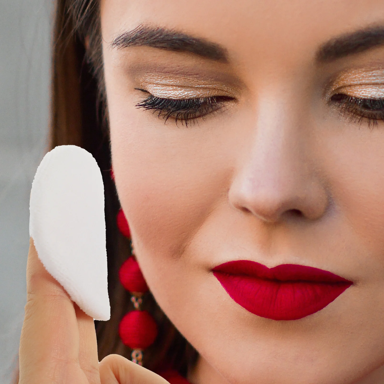 10 pezzi di nastro di cotone per polvere per trucco, cuscinetti per polvere morbida, strumenti portatili per soffio per trucco viso, cosmetici, soffio per il viso