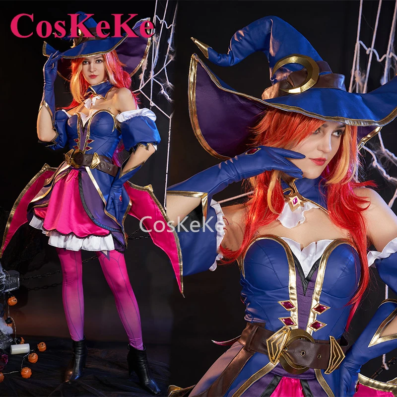 CosKeKe Miss Fortune Cosplay Anime Game LOL Costume The Bounty Hunter Combat Uniform Halloween Carnival Party Role Play Clothing