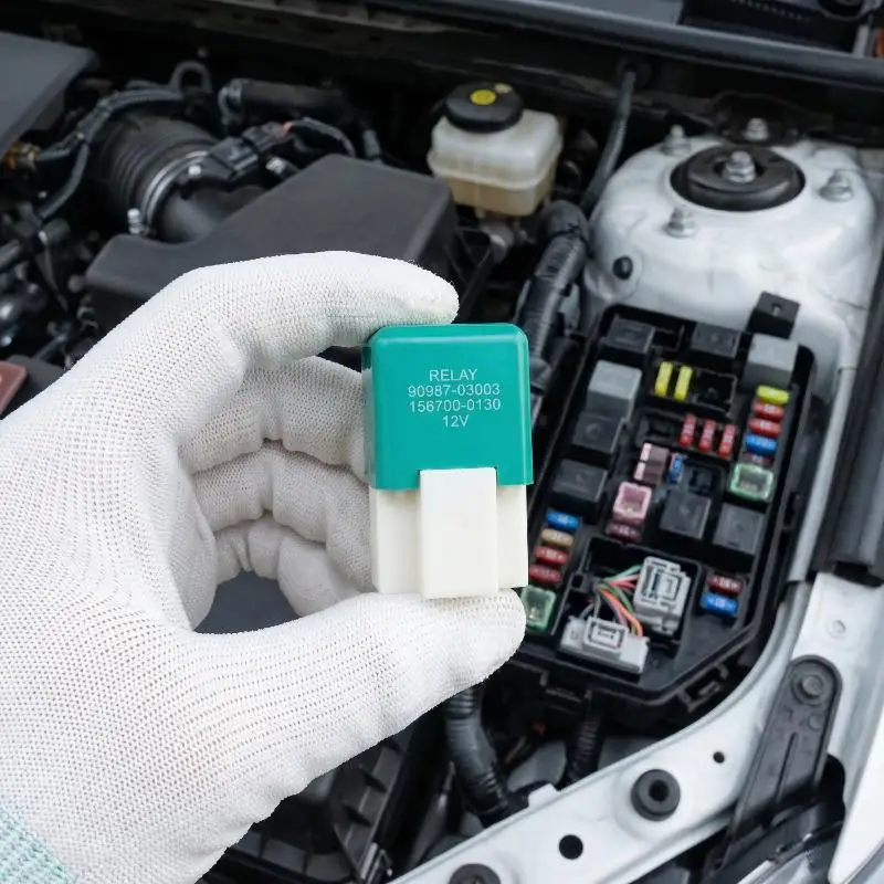 1Pcs Fuel Pump High Reliability ABS Accessory New Cooling Fan Car Relay Part For 90987-03003 156700-0130 94853093