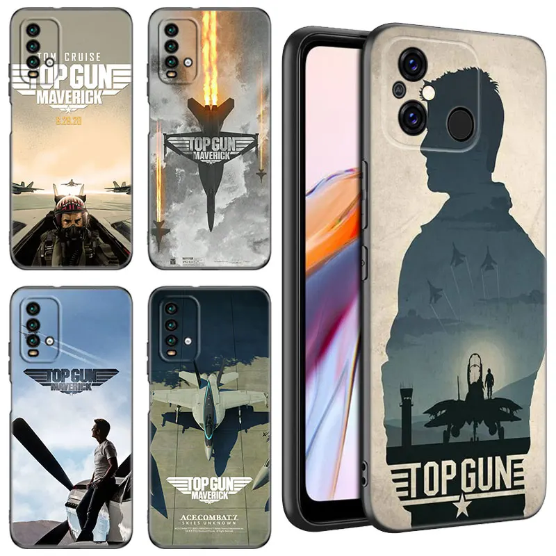 Top Gun Maverick Black Phone Case For Xiaomi Redmi 11 Prime 11A 12C 13C A1 A2 Plus A3 12 13 4G 10 13R 5G 9A 10A 9C 10C 9i 9T 12R