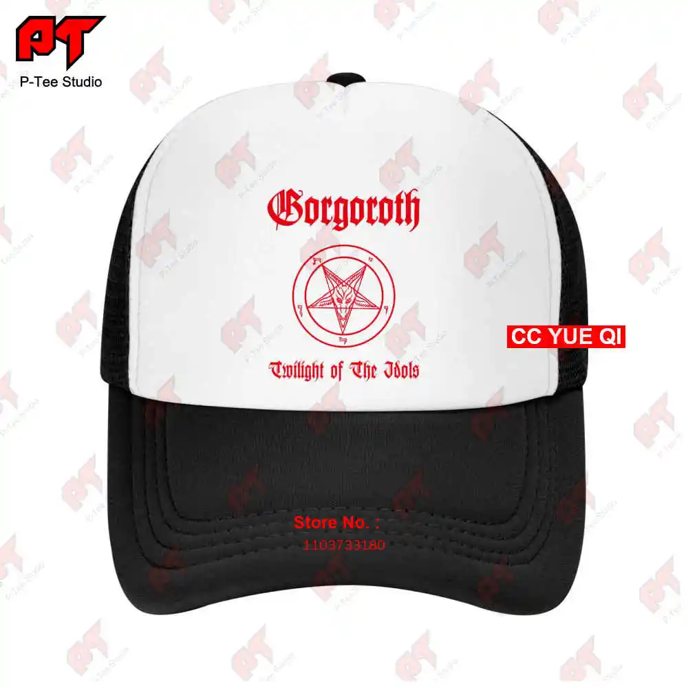 Vtg Gorgoroth Twilight Of The Idols Baphomet Black Metal Y2K Baseball Caps Truck Cap GUYZ