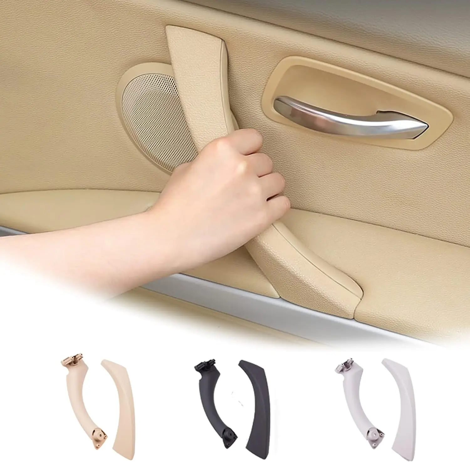 استبدال مقبض باب الراكب الداخلي الأيسر والأيمن ، سلسلة سحب BMW 3 ، E90 ، E91 ، E92 ، من من من من ، من ، من ، من ، من ، إلى ، #5