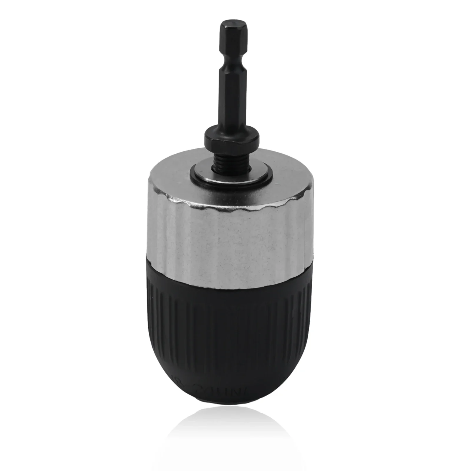 Hex Shank Adapter Keyless Drill Chuck Metal Construction Quick Installation Easy Use Electric Drill Accessory Self-locking Chuck