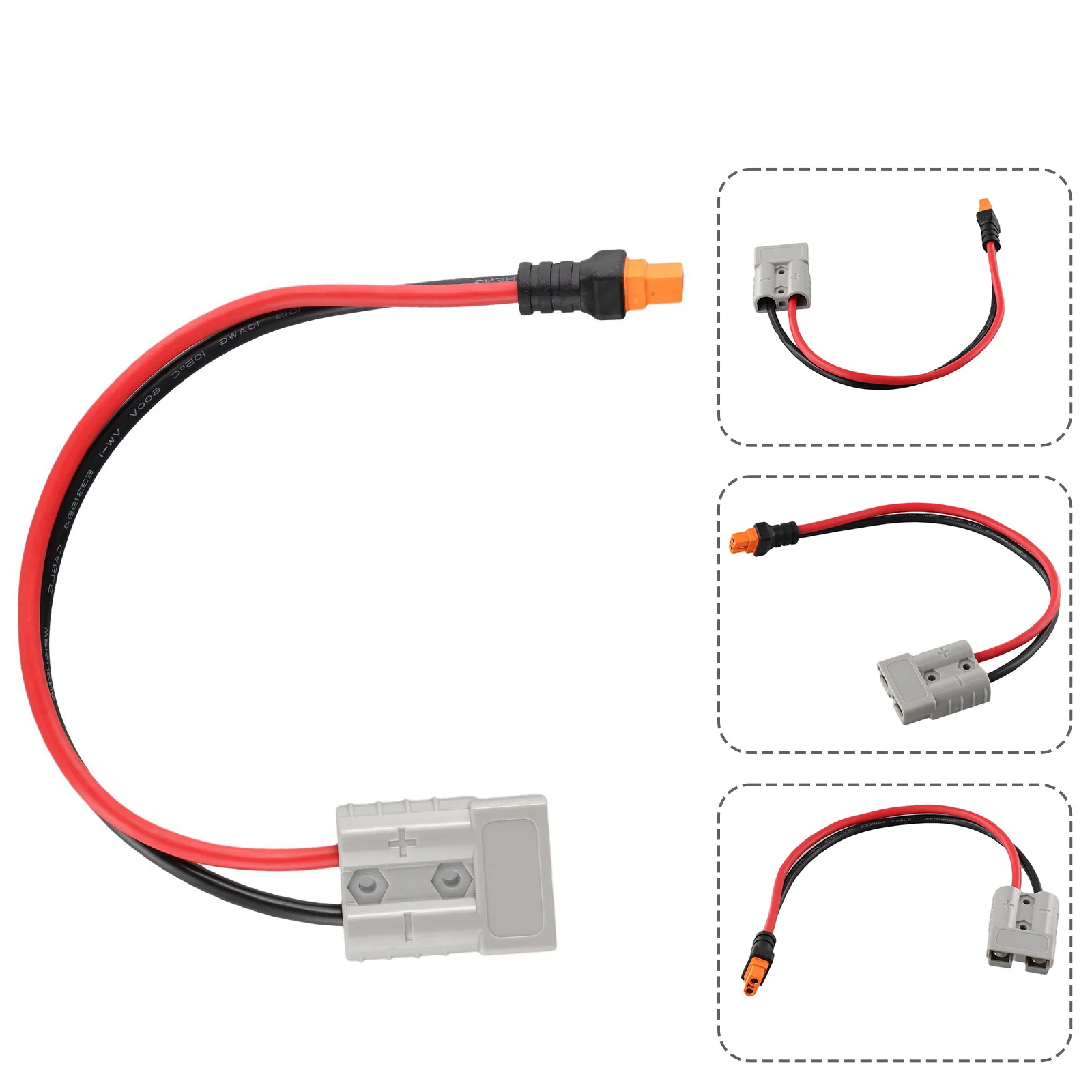 Adapter Cable 50A 10AWG for Portable for Power Station Connects For to XT60i Materials for Reliable Flow Adapter