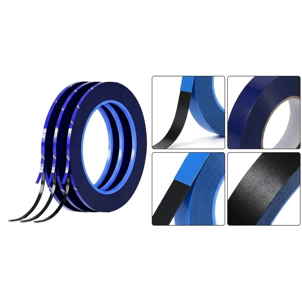 5Pcs 3mm Double Sided Bonding Tape 0.3mm Foam For Phone Screen LCD Frame Repair Heat Resistant Insulation Blue Roll