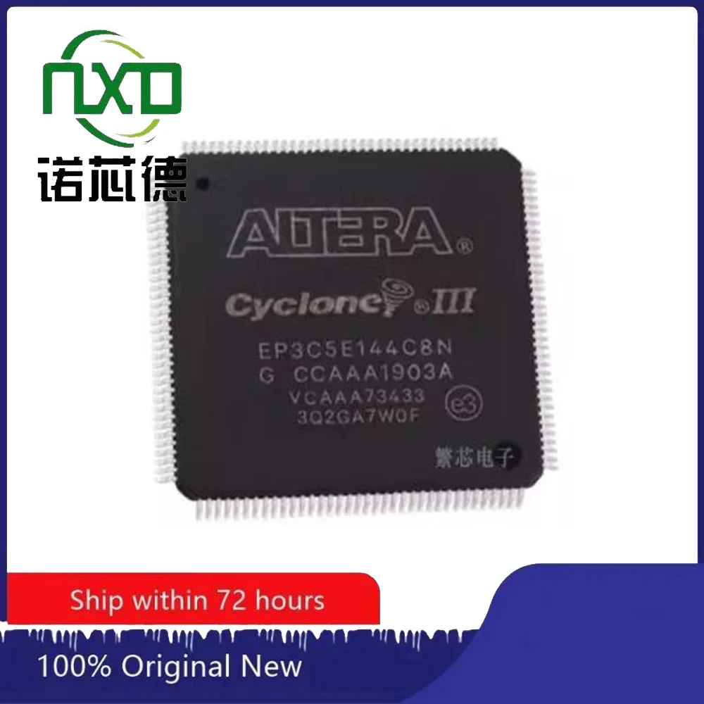 

5PCS/LOT 100% BRAND NEW EP3C5E144C8N TQFP144 EMBEDDED MICROCONTROLLER CHIP ELECTRONIC COMPONENTS