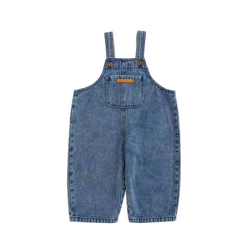 Unisex Boys Girls Dungarees Casual long Pants Children Oversize Loose Jumpsuit Denim Overalls Baby Clothes Overalls for Kids