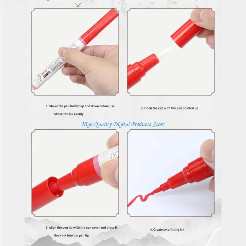 U2JE Colorful Memorial Stone Repair Marker Pen Tombstone Repair Pen For Repairing