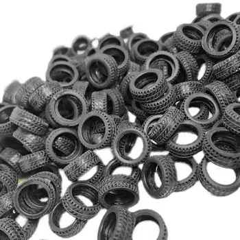 50件/套 1/32模型車橡膠輪胎場景展示配件 橡膠輪胎輪圈輪胎架托盤 1/32玩具車零件 10 最佳銷售 橡膠輪 - №5