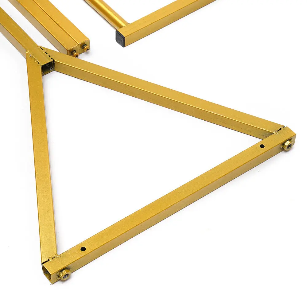 Metal Rolling Roupas Rack com Rodas, Vestido Display Stand, Gold Garment Rack, 163cm