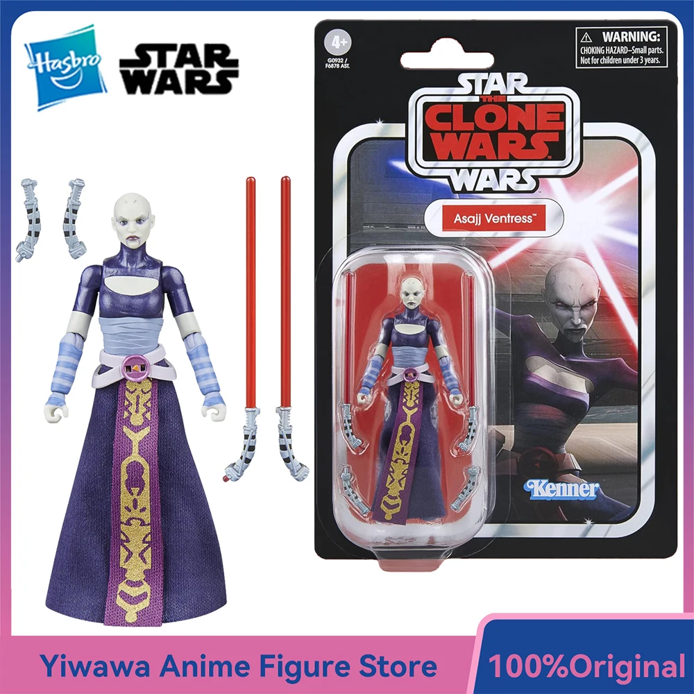 

[В наличии] Hasbro STAR WARS The Vintage Collection Asajj Ventress (The Clone Wars) 3,75-дюймовая фигурка из экшн-фильма, модель, подарочные игрушки