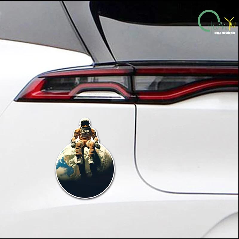 Reflective Car Stickers Original Lonely Planet Astronaut Sci Fi Space Wind Defense Horizontal Surface Stickers