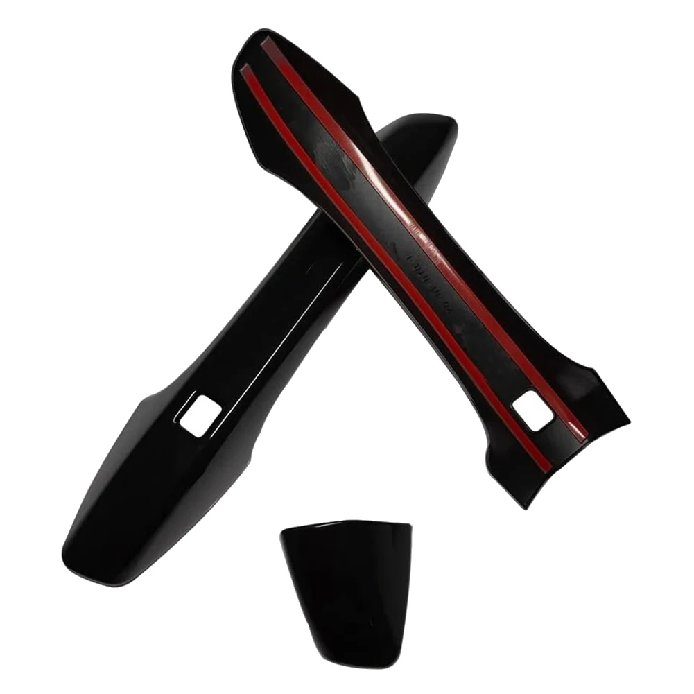 Bright Black Exterior Door Handle Cover Trim for Kia K5 Optima 2020 2021 2022 with Smart Keyhole