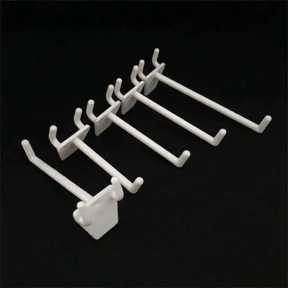 

50pcs Plastic Hanging Hole Card Pegboard Hook For Paper Shelf Mounting