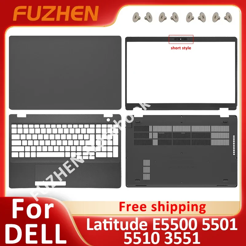 

New Original For Dell Latitude 5500 5501 E5500 E5501 Laptop LCD Back Cover Front Bezel Palmrest Cover Bottom Case 0X0CWC 0CR8D3