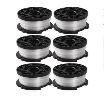 6pcs Weed Eater Replacement Spools For Black & Decker ST1000 ST4000 ST4500 GE600 CST800 ST6800 Bump Feed Spool RS-136